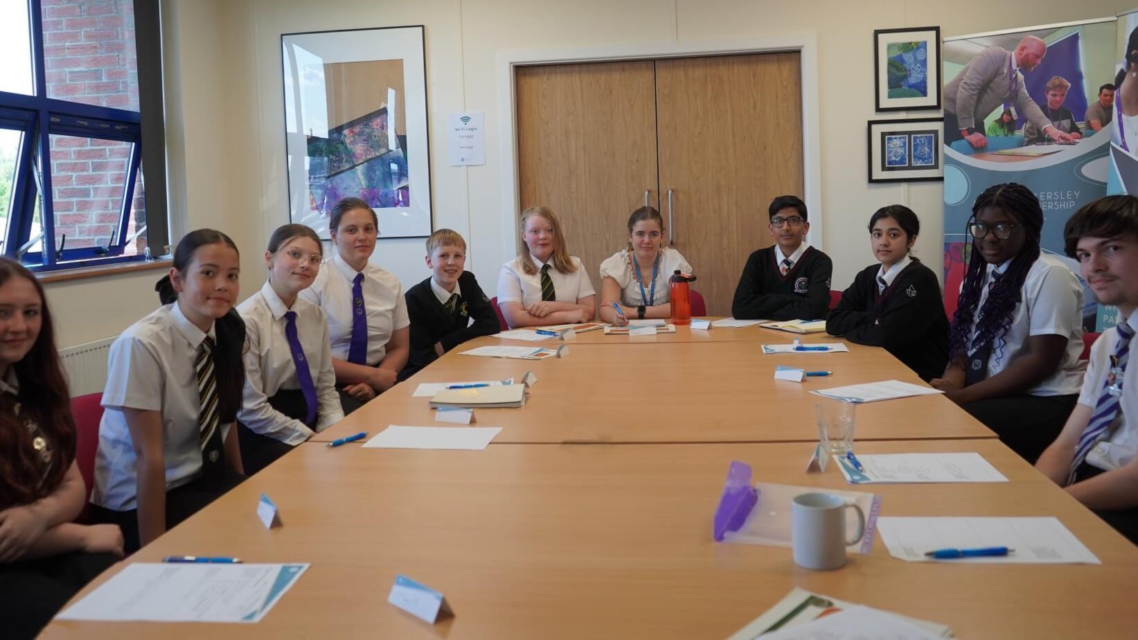 Student Council Members Meet with WPT Board of Directors
