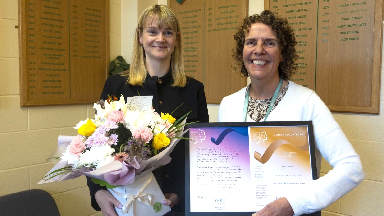 National Teaching Awards Success